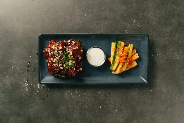 Gochujang Duck Drumettes.