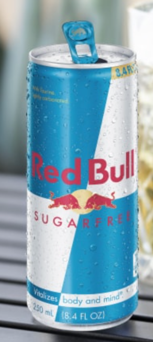 RED BULL SUGAR FREE.