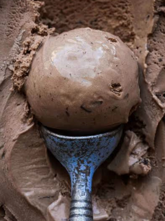 3 Scoops Chocolate Ice Cream.